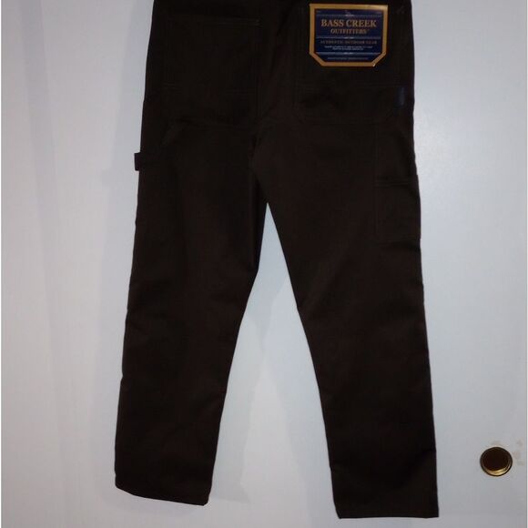 🆕👖 Bass Creek Outfitters Work Wear Carpenter Pants, Brown, 32x30 - Picture 6 of 7